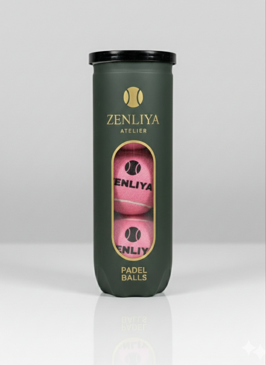 ZenLiya Atelier Padel Bälle - Pink (3er-Set)