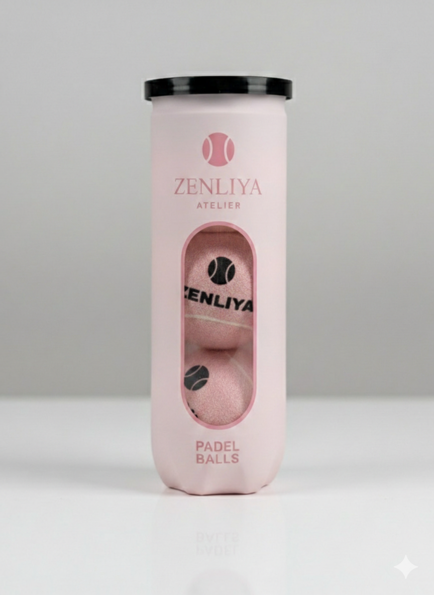 ZenLiya Atelier Padel Bälle - Light Pink (3er-Set)