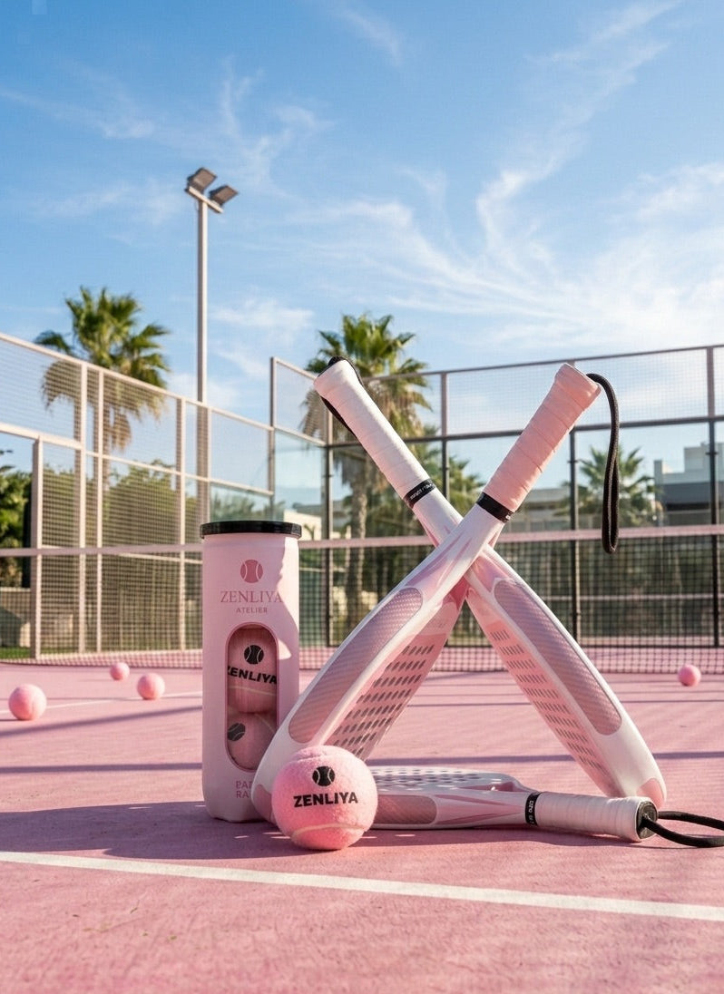 ZenLiya Atelier Padel Bälle - Light Pink (3er-Set)